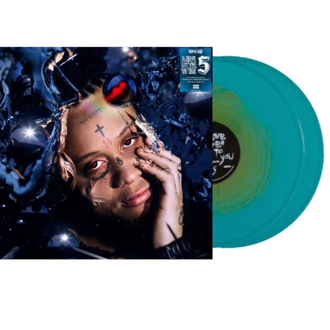 Trippie Redd A Love Letter to You 5 (Limited Edition, 2LP, Blue/Green Swirl) Vinyl Record