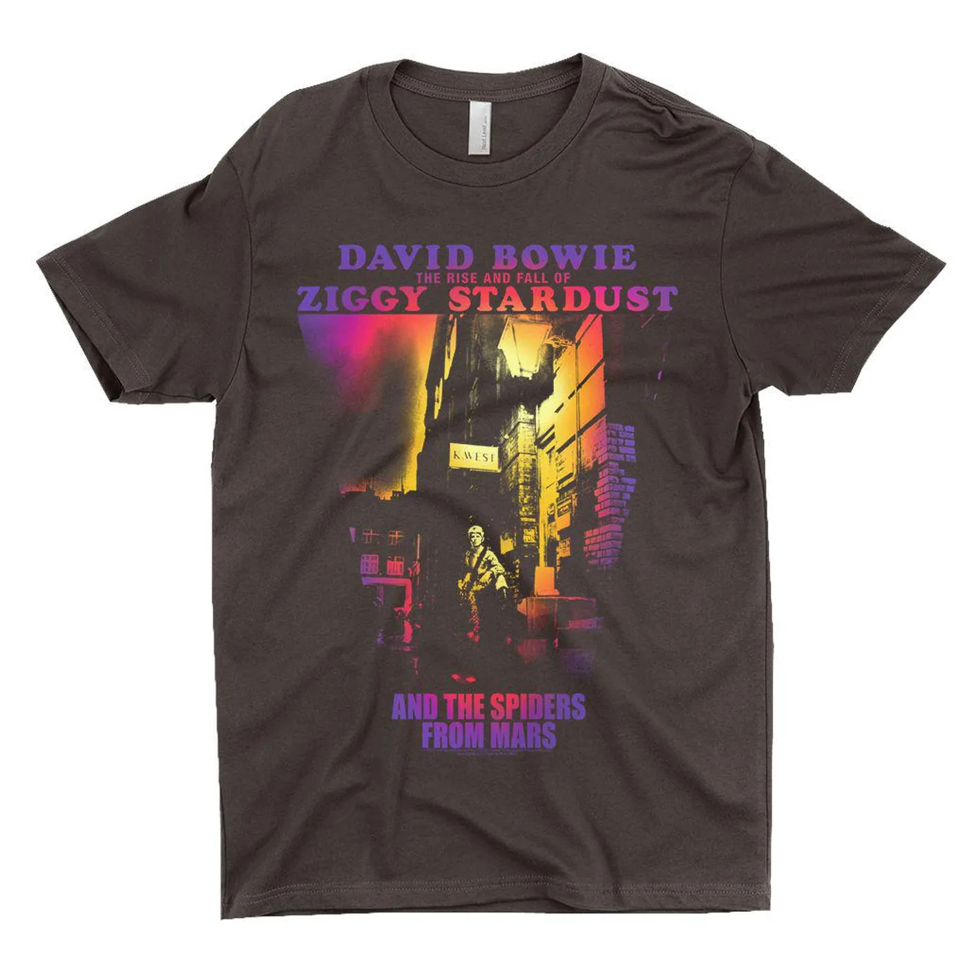 David Bowie T-Shirt | Rainbow Ombre The Rise And Fall Of Ziggy Stardust David Bowie Shirt