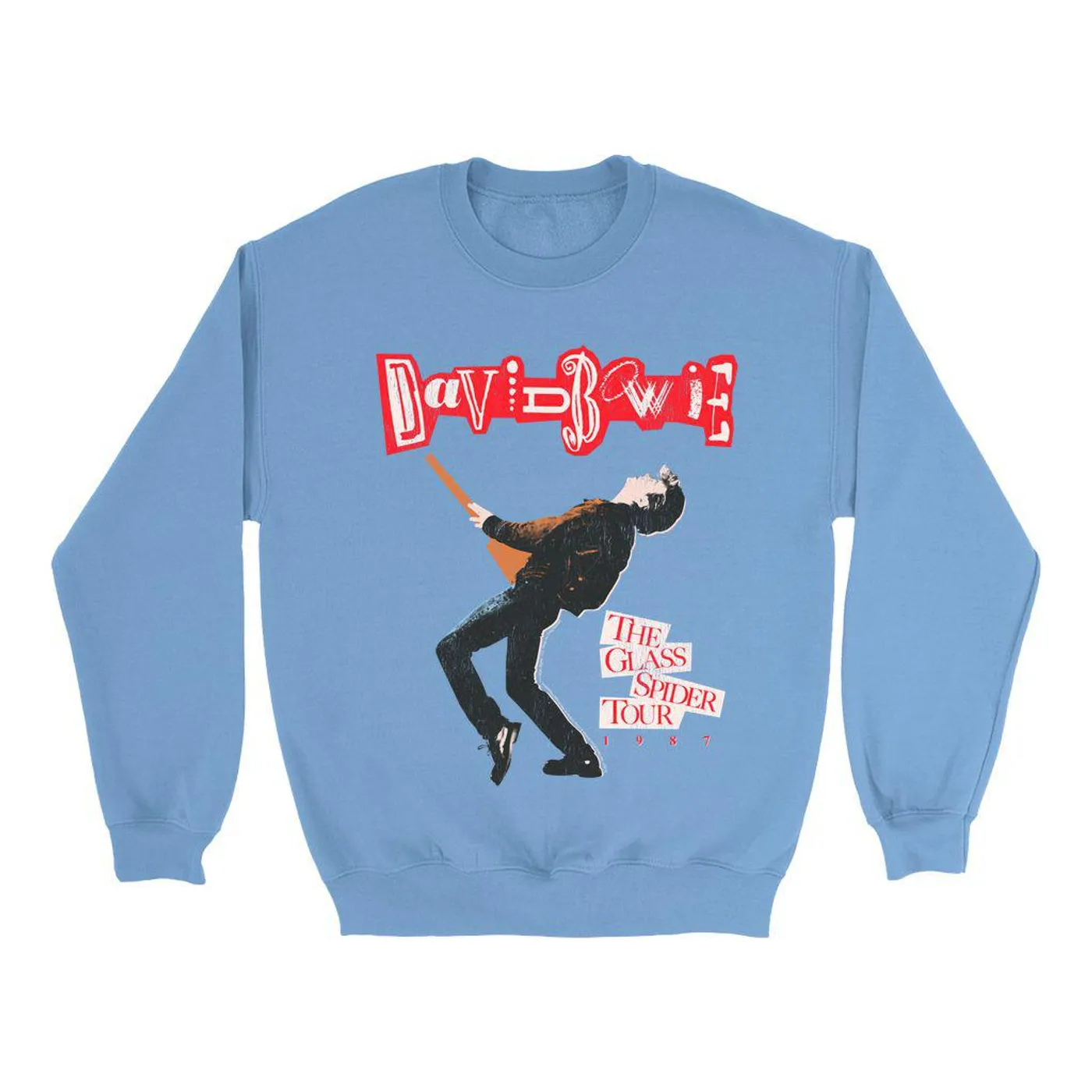 David Bowie Bright Colored Sweatshirt | The Glass Spider Tour Album Design David Bowie Sweatshirt