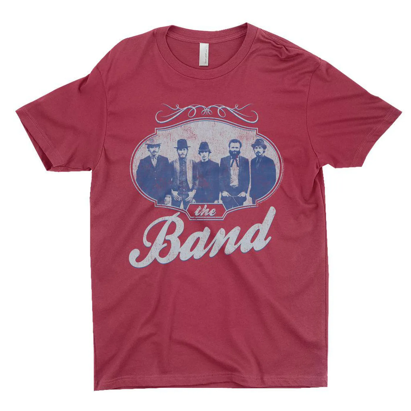 The Band T-Shirt | Filigree Framed Band Photo Design Distressed The Band Shirt