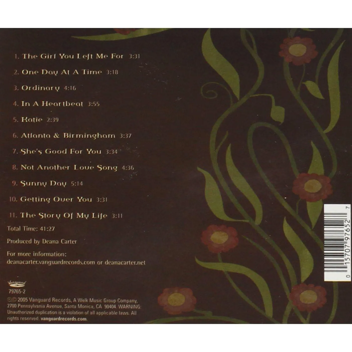 Deana Carter The Story Of My Life CD