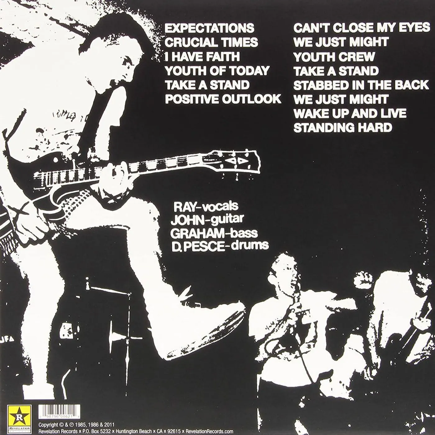 Youth Of Today Can't Close My Eyes Vinyl Record