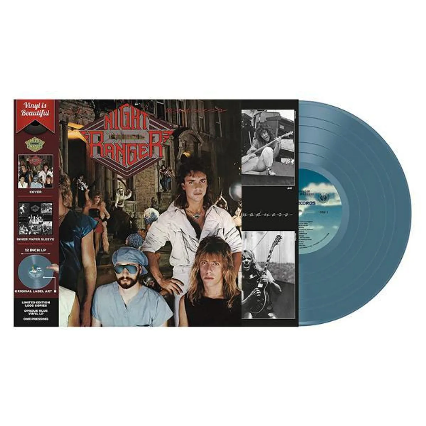 Night Ranger Midnight Madness (Light Blue Opaque) Vinyl Record