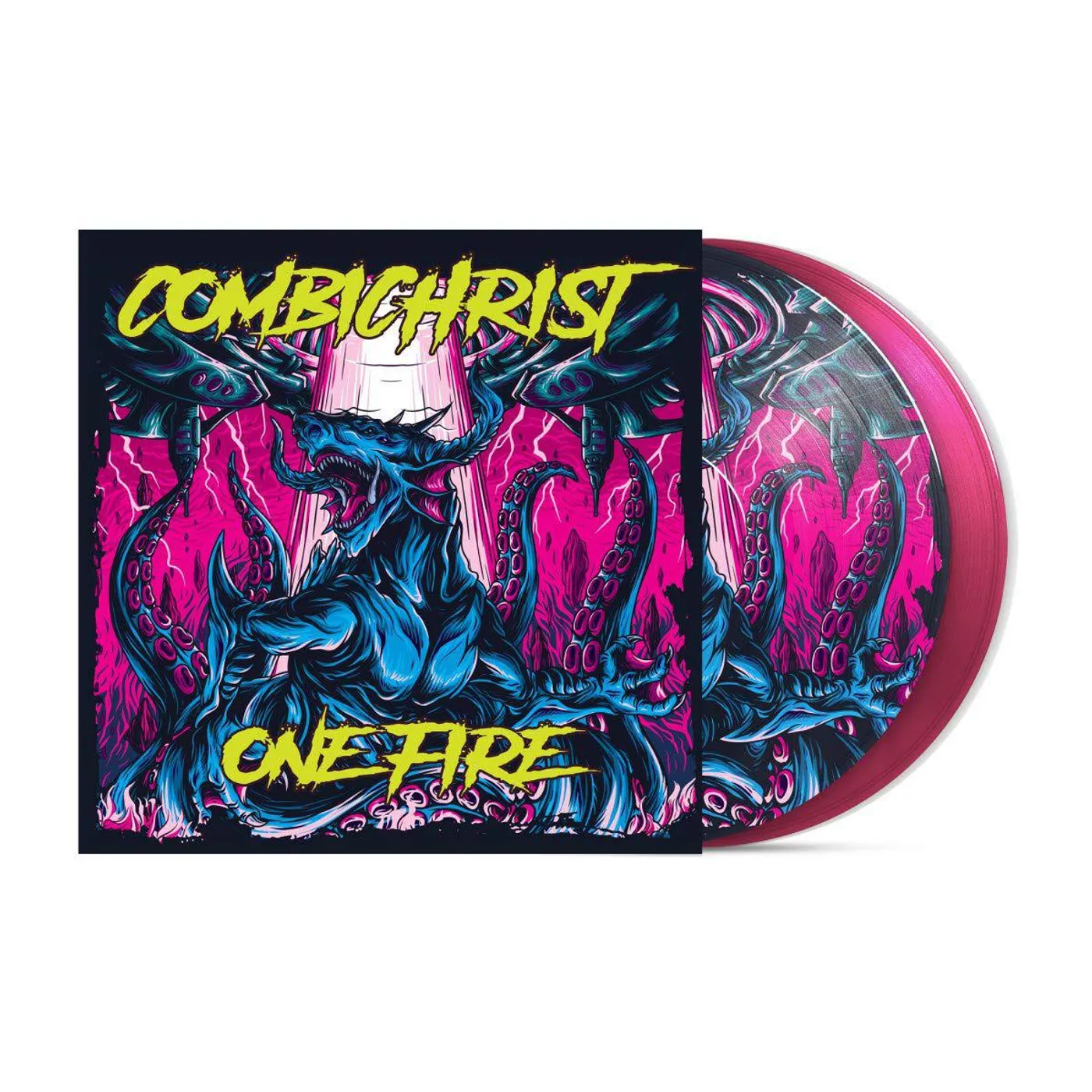 Combichrist One Fire (2 LP)(Pink) Vinyl Record