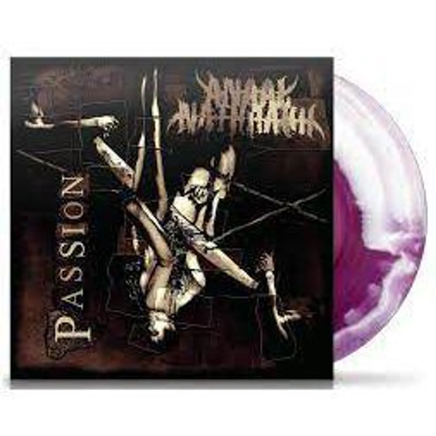 Anaal Nathrakh PASSION (MAGENTA & WHITE SWIRL VINYL) Vinyl Record