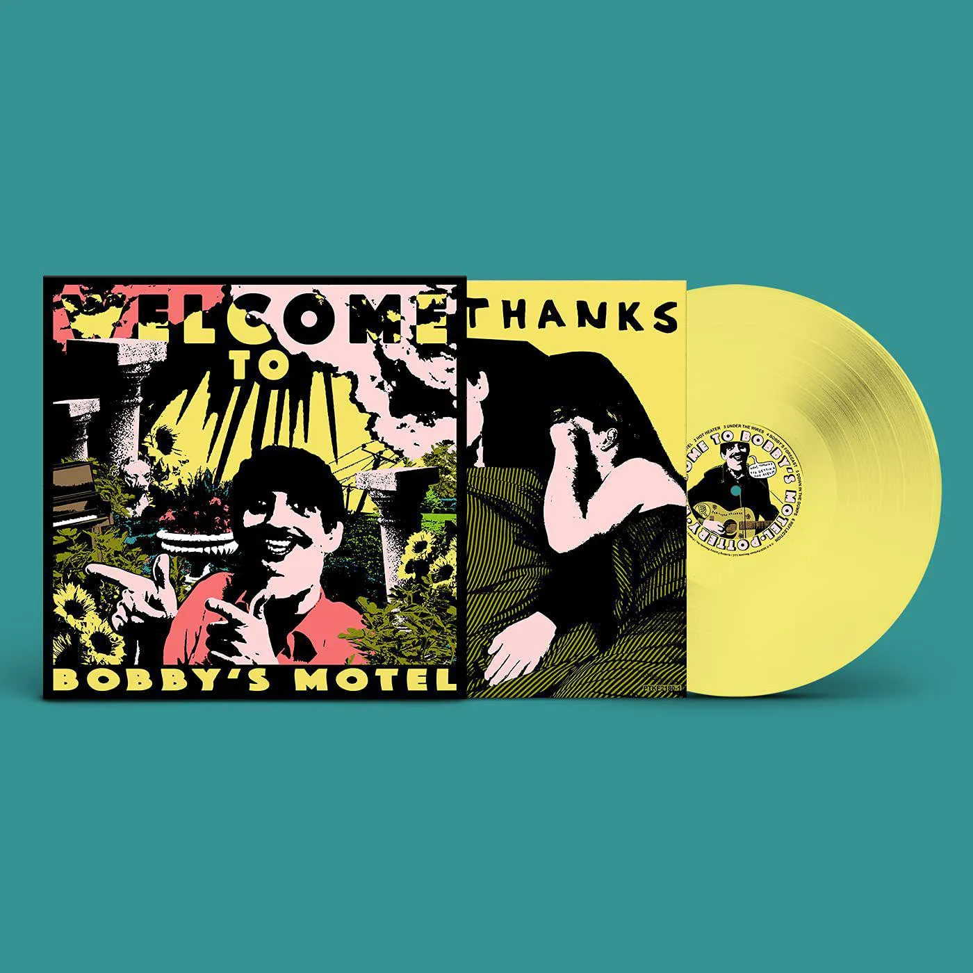 Pottery WELCOME TO BOBBY'S MOTEL (HOT DOG YELLOW VINYL/DL CARD) Vinyl Record