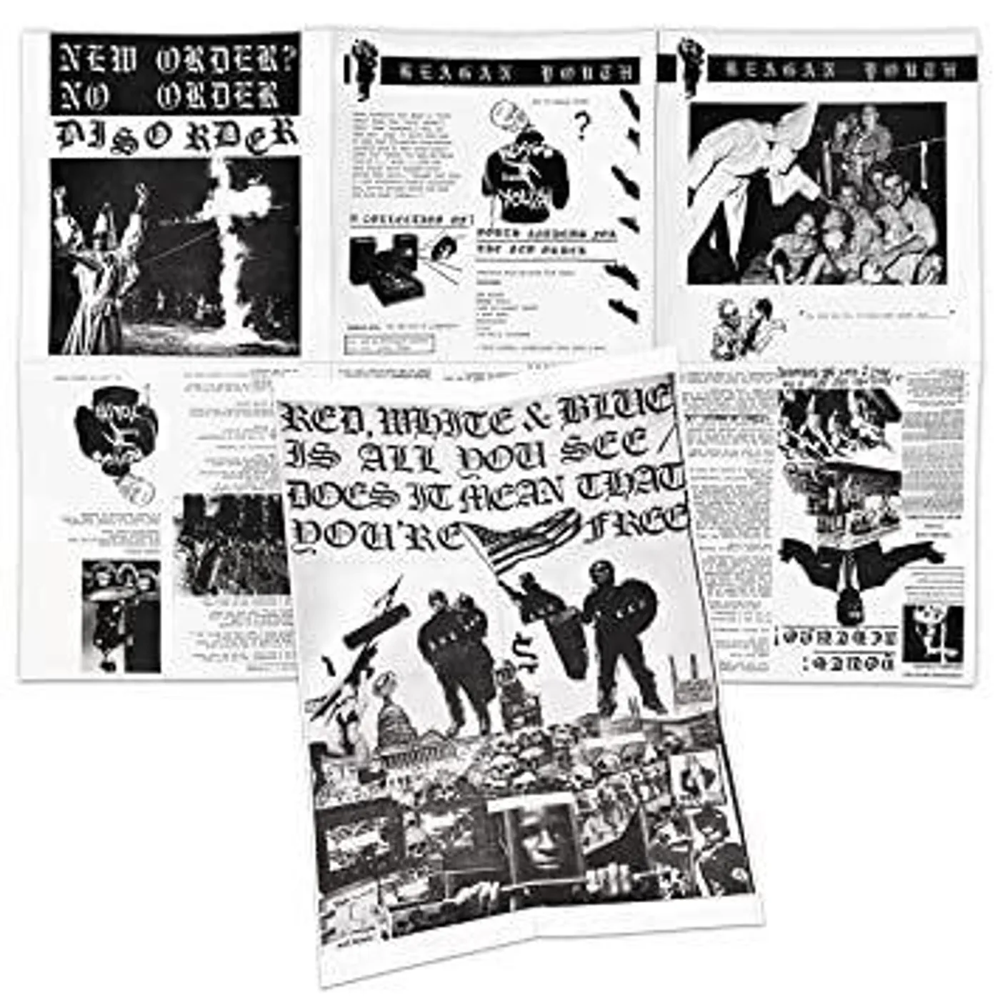 Reagan Youth YOUTH ANTHEMS FOR THE NEW ORDER (RED OR BLUE VINYL) Vinyl Record