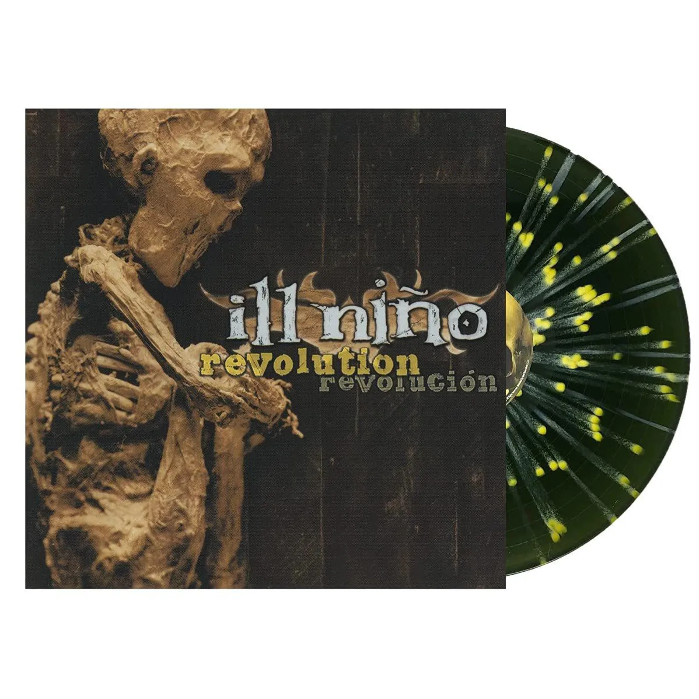 Ill Niño REVOLUTION REVOLUCION (DARK GREEN WITH YELLOW SPLATTER VINYL) Vinyl Record