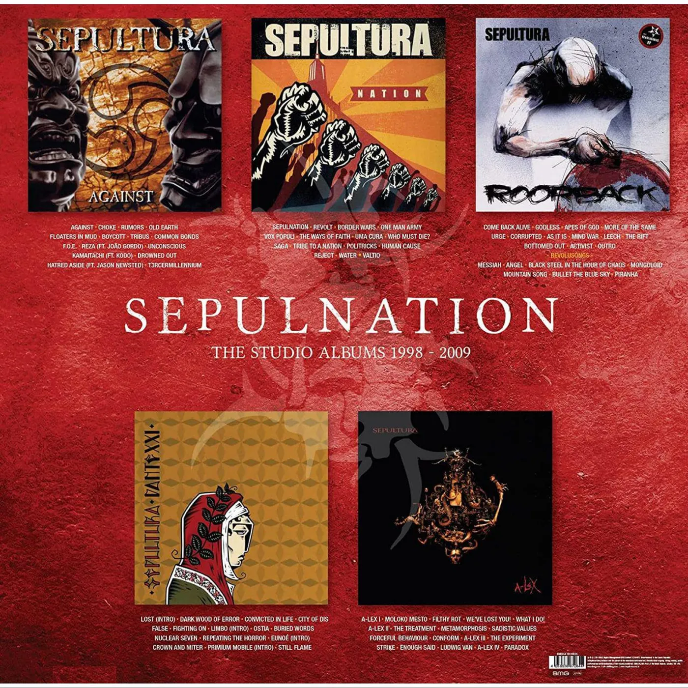 Sepultura Sepulnation: The Studio Albums 1998 - 2009 (Limited Edition/Box Set) Vinyl Record