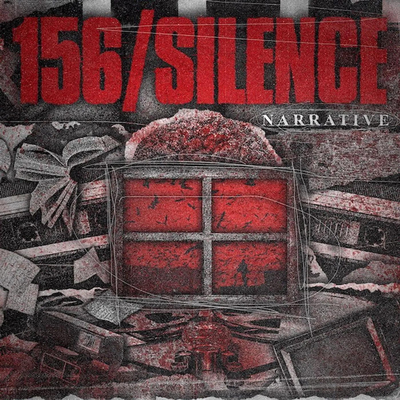156/Silence Narrative (clear with black & bone splatter) vinyl record