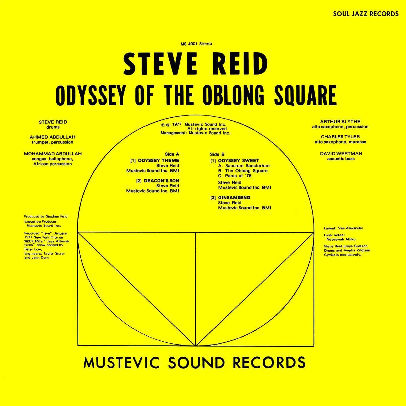 Steve Reid Odyssey Of The Oblong Square (gold) vinyl record