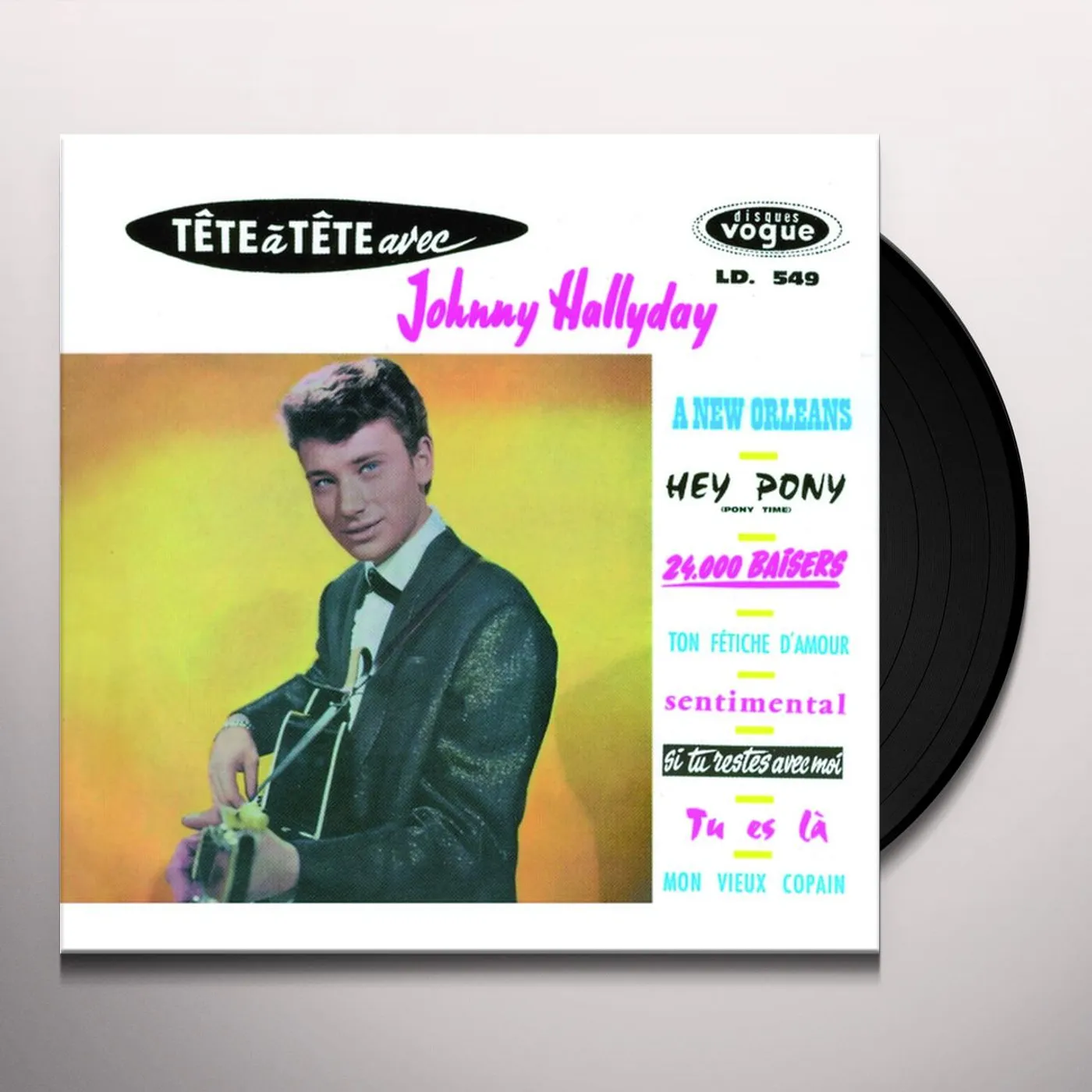 Johnny Hallyday TETE A TETE AVEC JOHNY HALLYDAY Vinyl Record