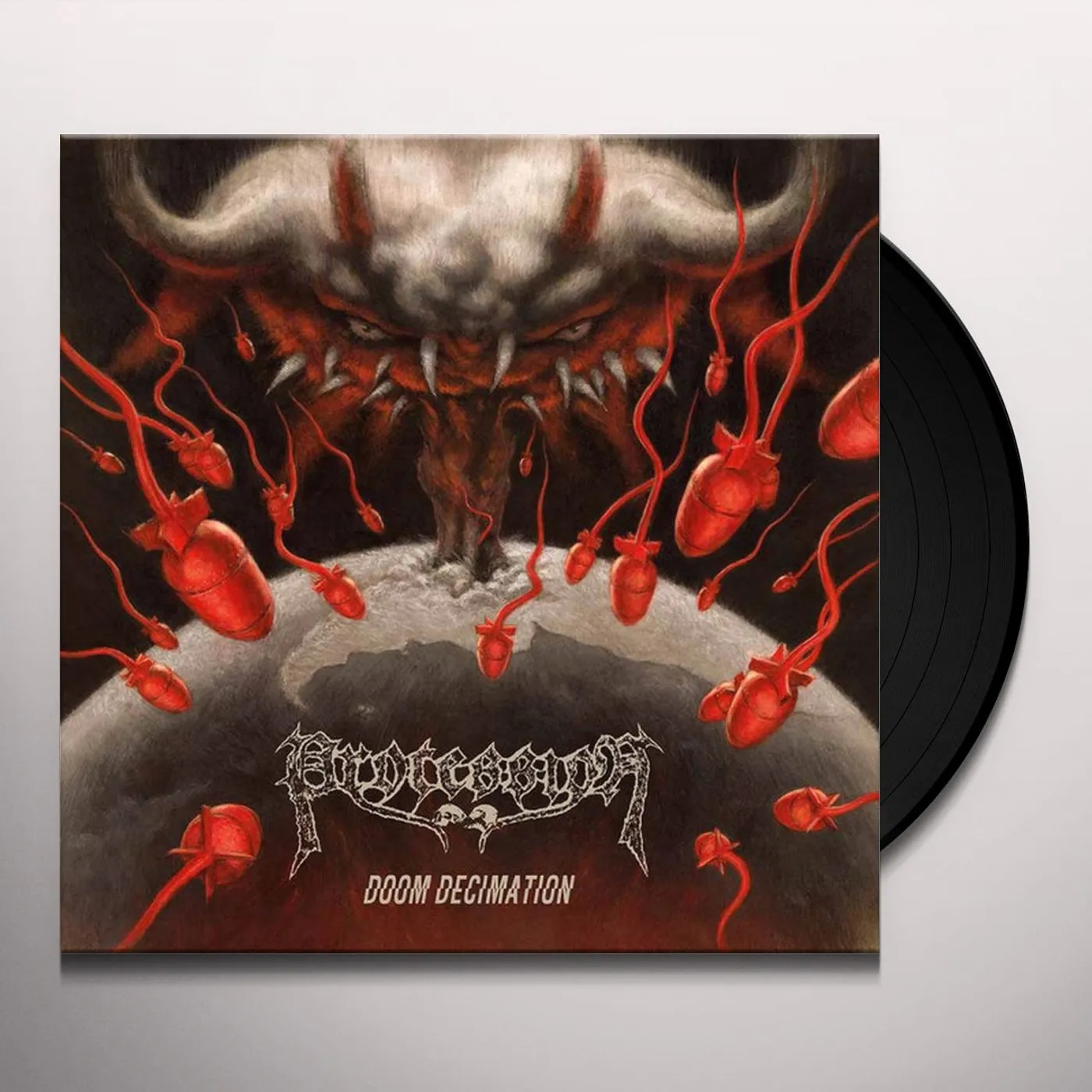 Procession DOOM DECIMATION (GOLD VINYL) Vinyl Record