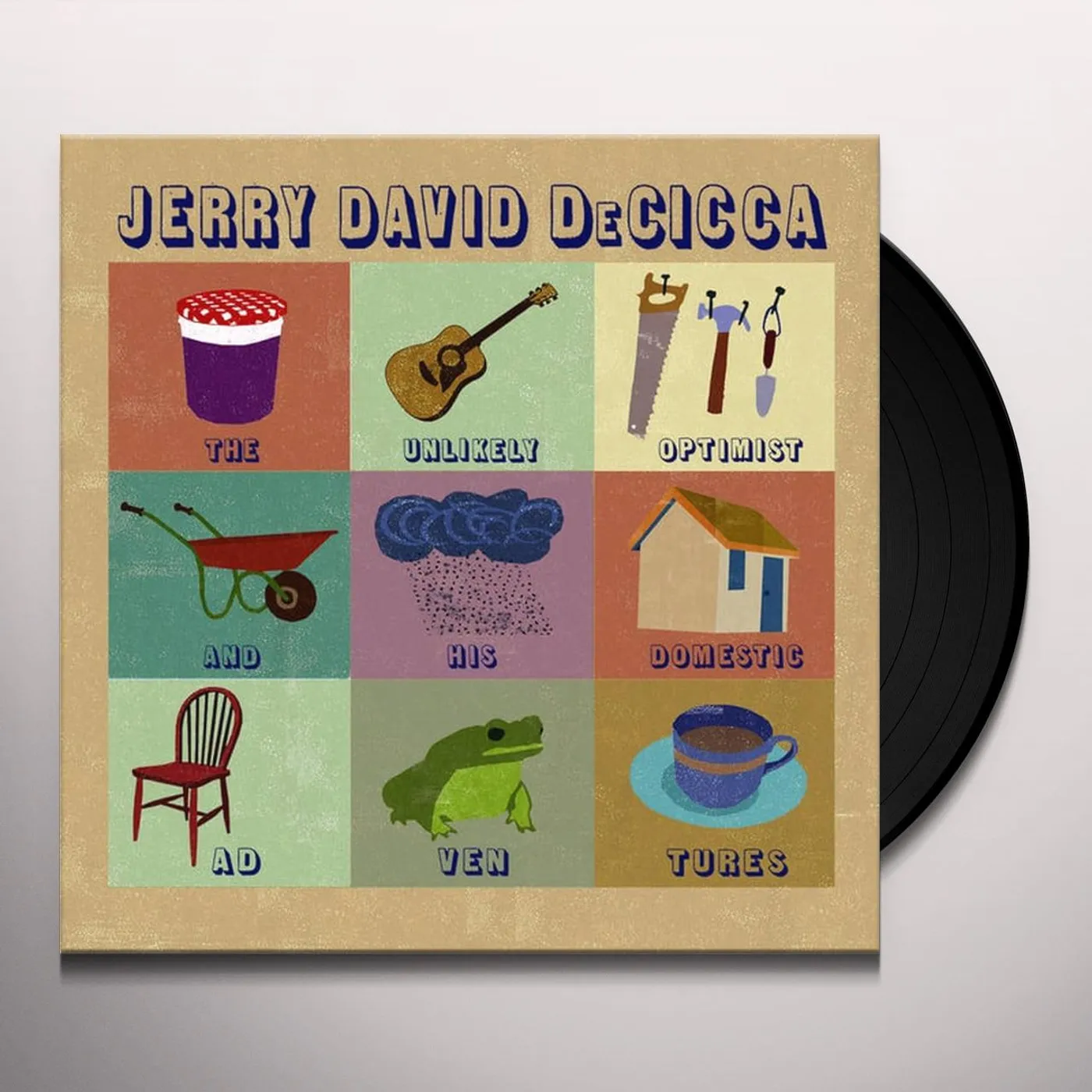 Jerry David DeCicca UNLIKELY OPTIMIST & HIS DOMESTIC ADVENTURES Vinyl Record