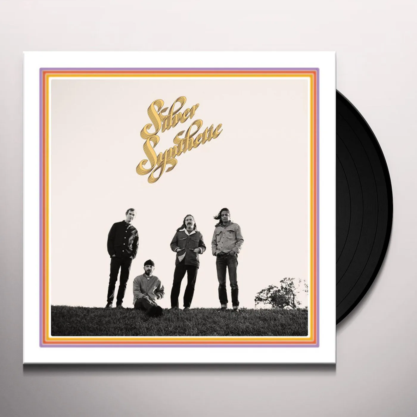 Silver Synthetic Vinyl Record