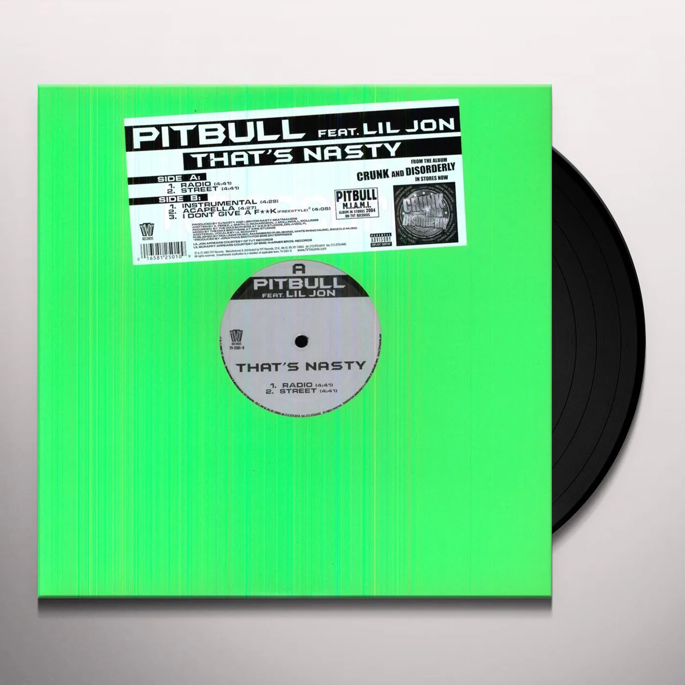 Pitbull THAT'S NASTY Vinyl Record