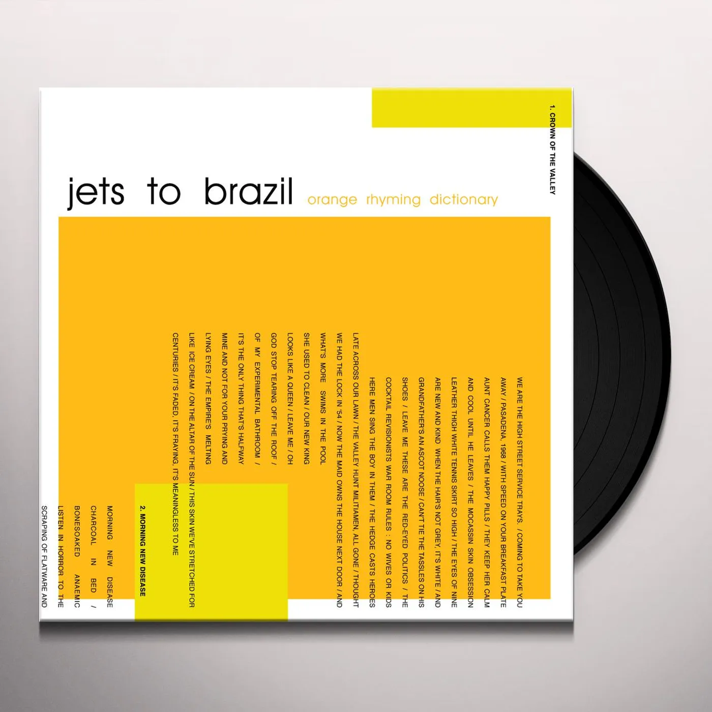 Jets To Brazil ORANGE RHYMING DICTIONARY Vinyl Record
