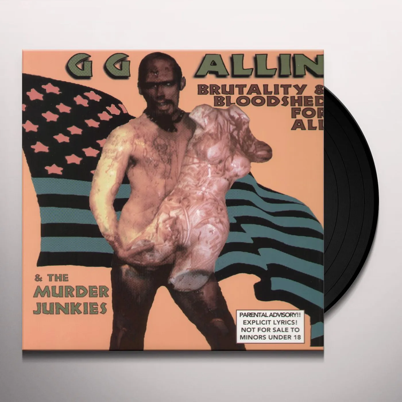 GG Allin Brutality & Bloodshed For All Vinyl Record