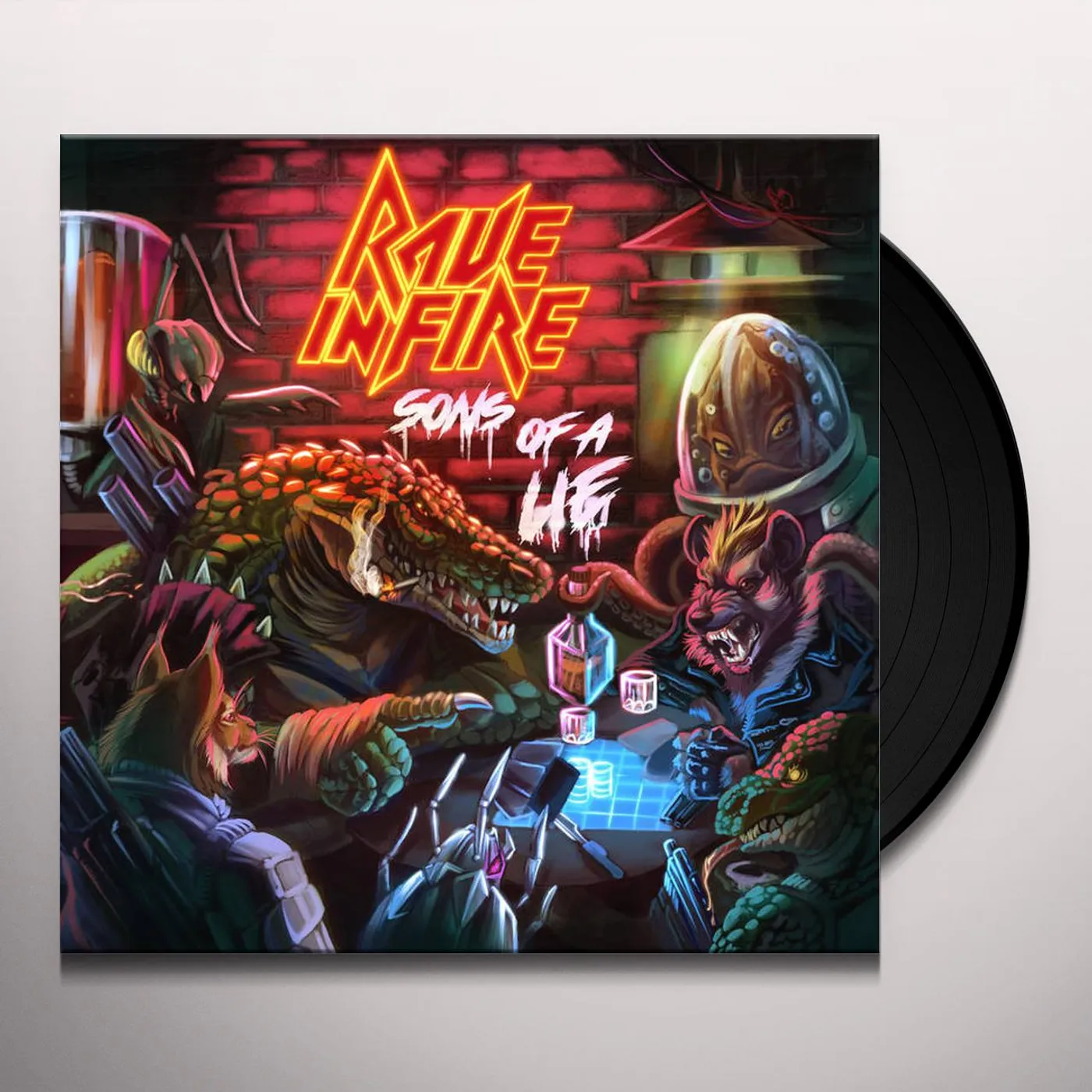 Rave in Fire SONS OF A LIE Vinyl Record
