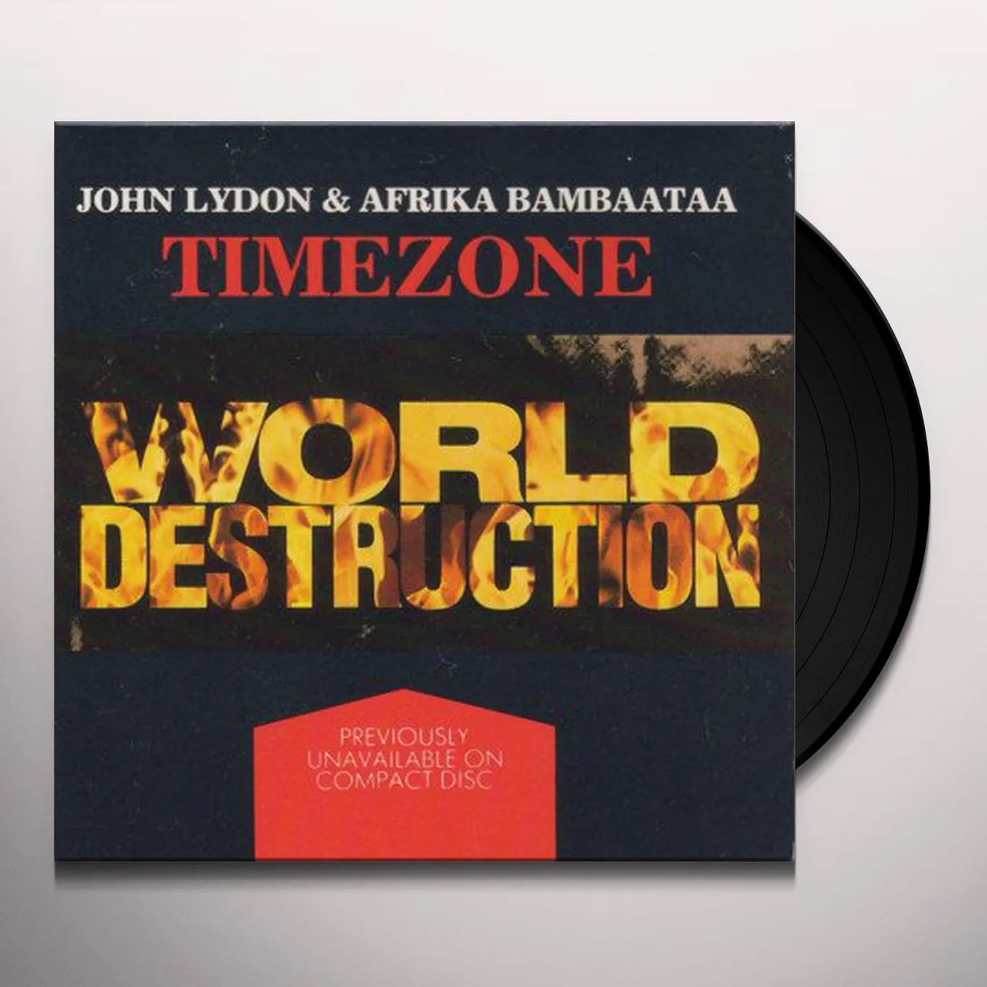 Time Zone / John Lydon / Afrika Bambaataa World Destruction Vinyl Record