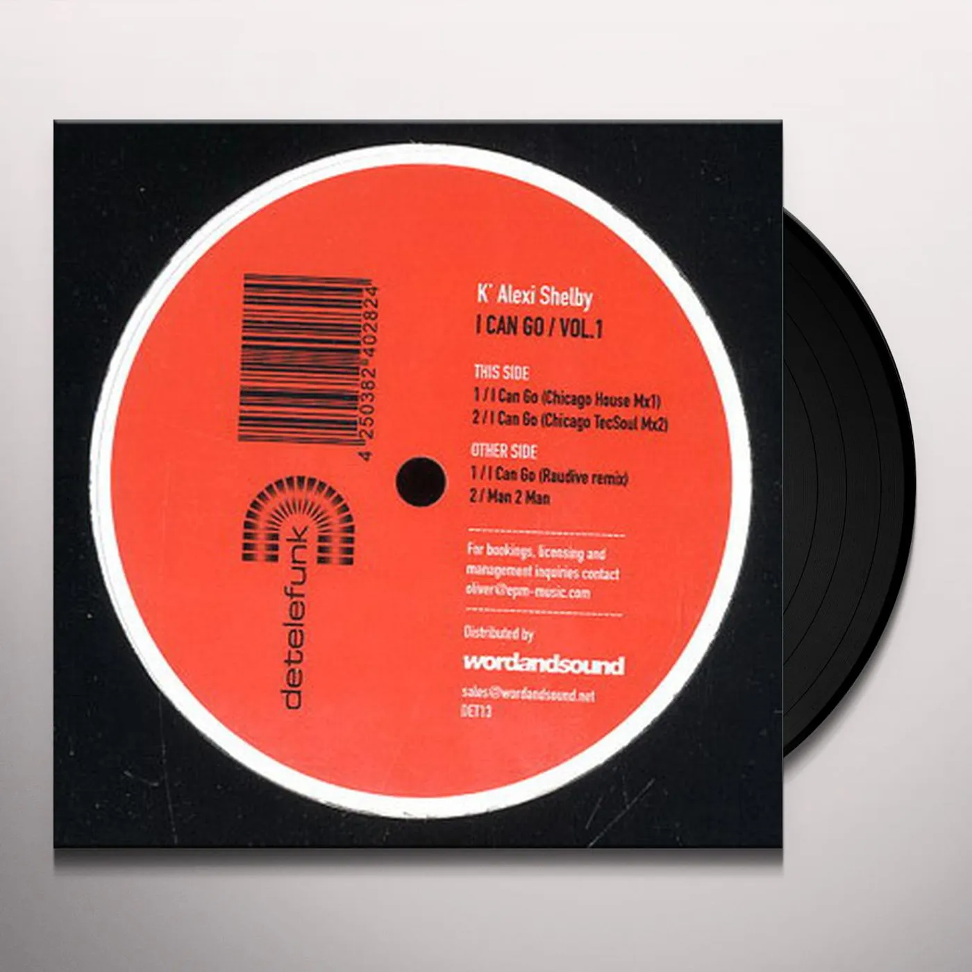 K'Alexi Shelby I CAN GO 1 Vinyl Record