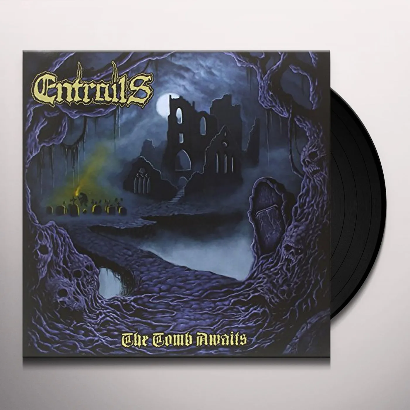 Entrails TOMB AWAITS Vinyl Record