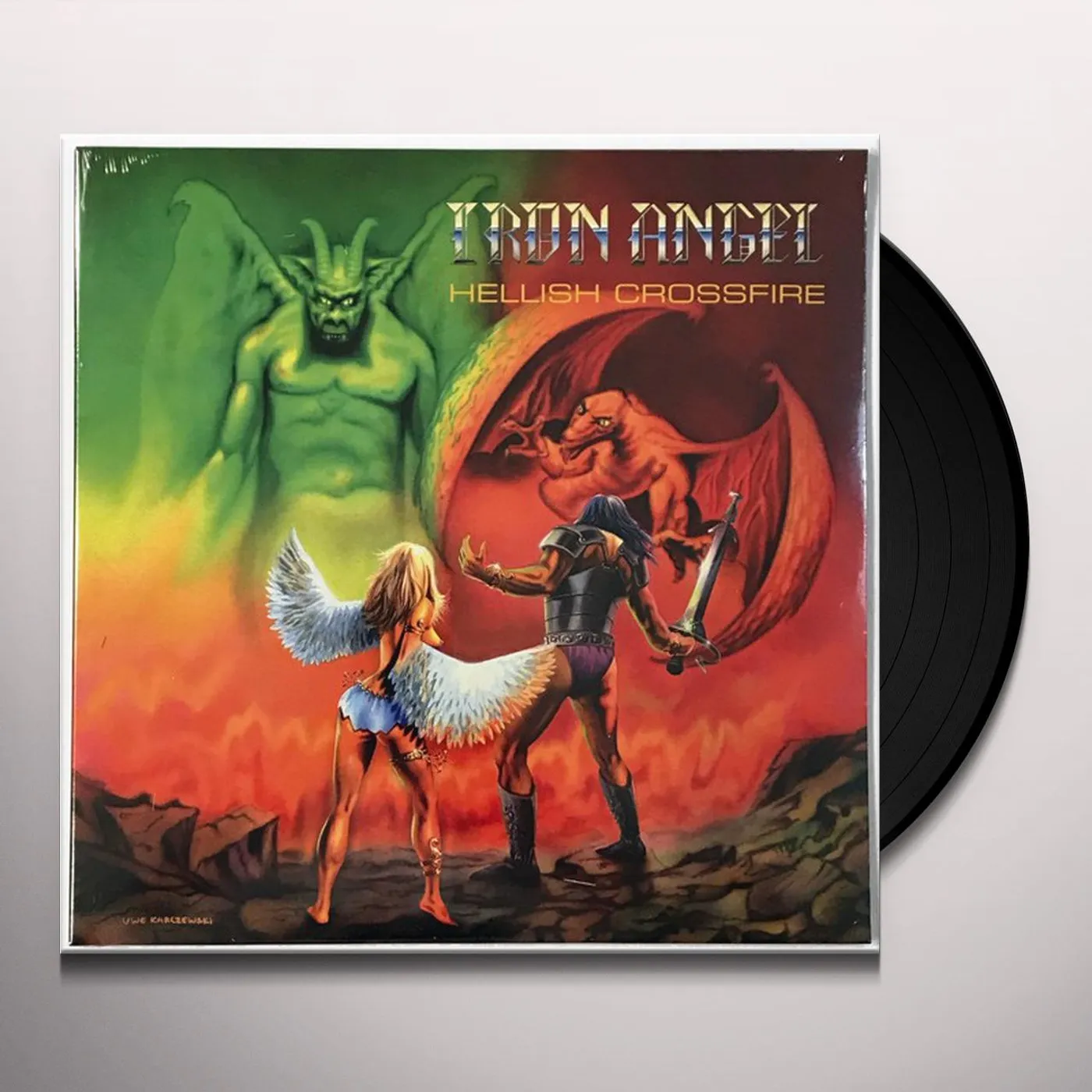 Iron Angel Hellish Crossfire Vinyl Record