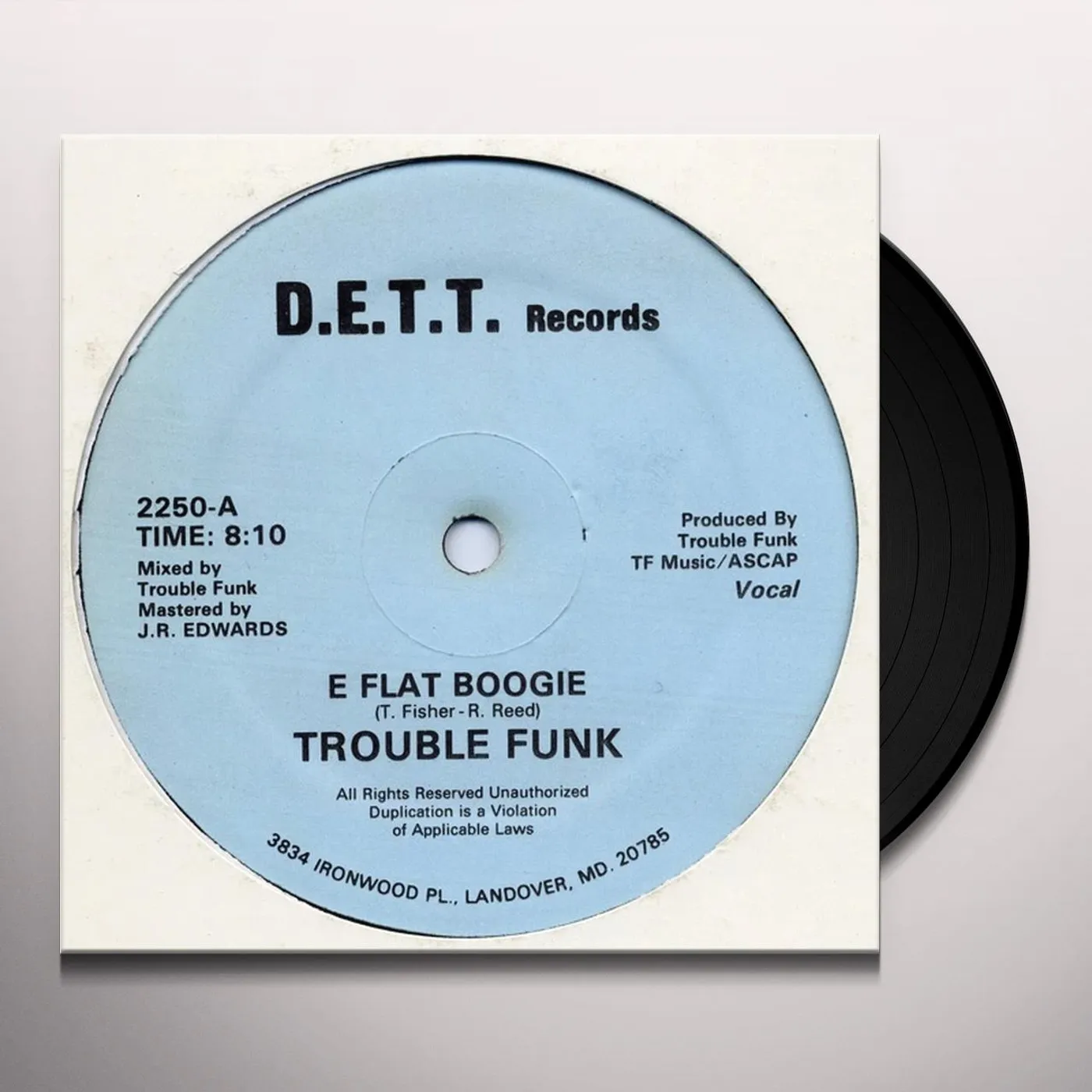Trouble Funk E FLAT BOOGIE Vinyl Record