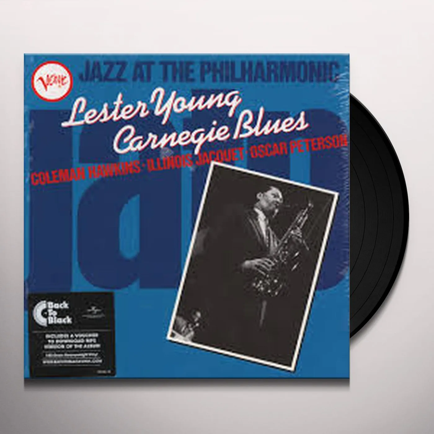 JAZZ AT THE PHILHARMONIC: LESTER YOUNG CARNEGIE BLUES (LP) Vinyl Record