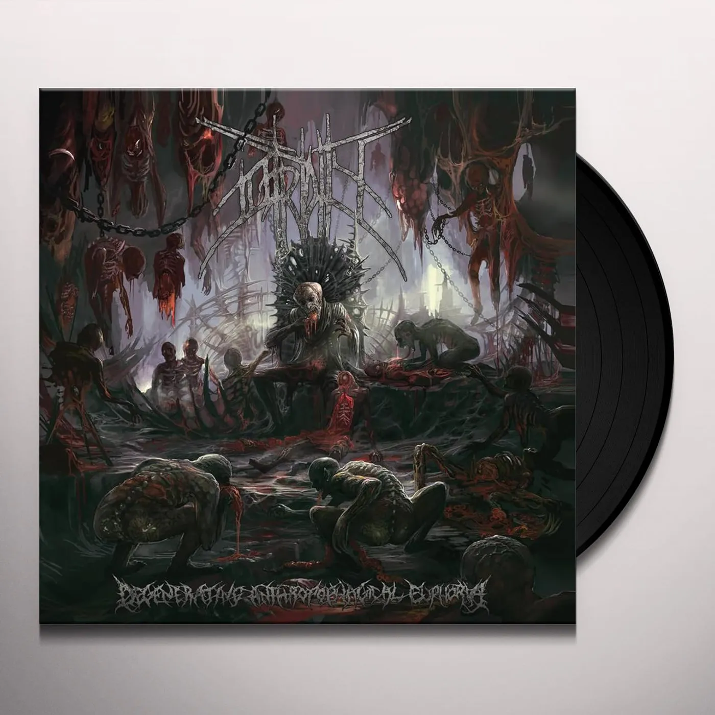 Putridity DEGENERATING ANTHROPOPHAGIAL EUPHORIA Vinyl Record