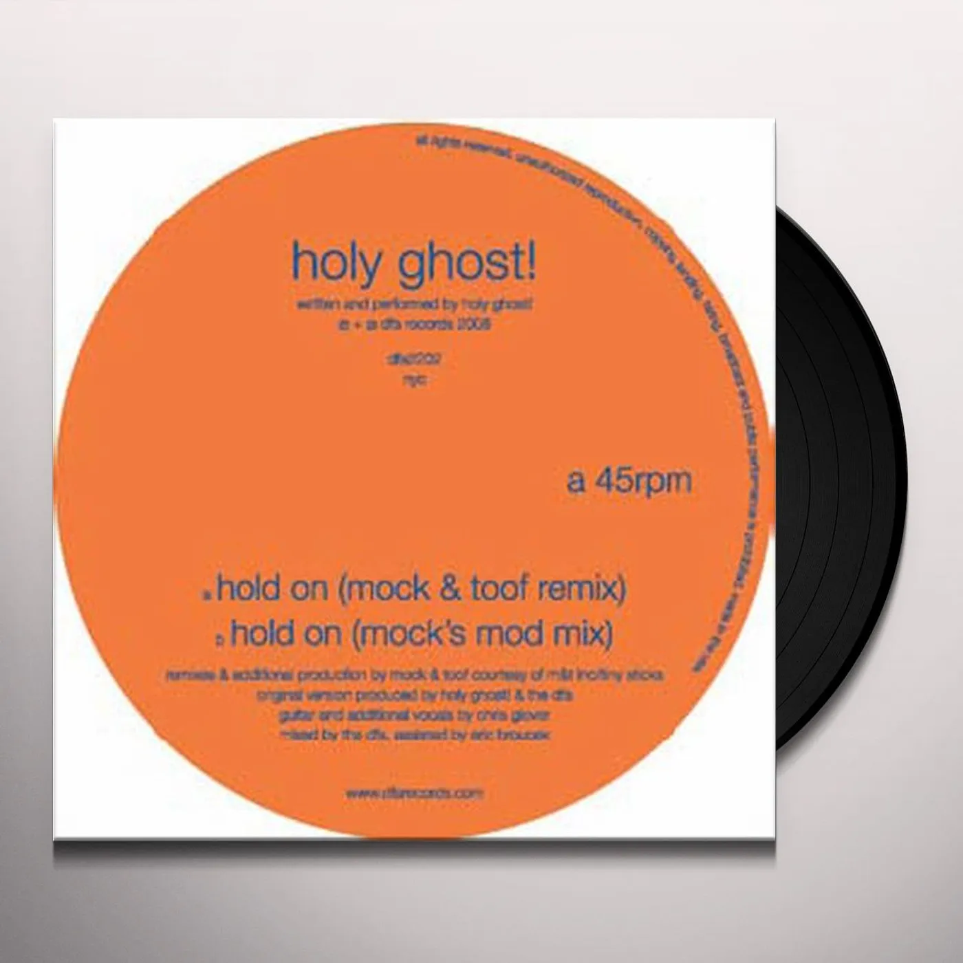 Holy Ghost! HOLD ON: REMIX Vinyl Record