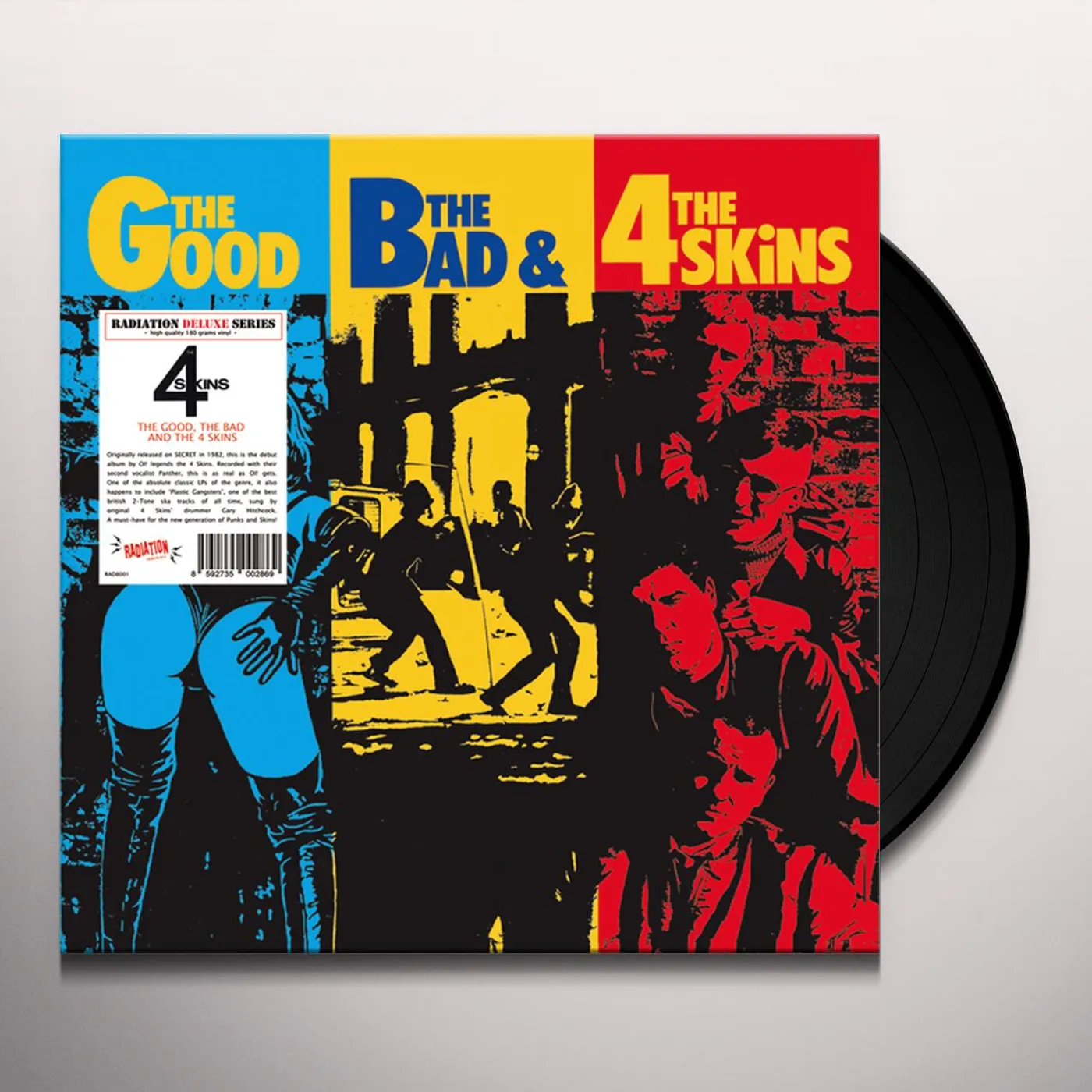 GOOD THE BAD & THE 4 SKINS Vinyl Record - Italy Release
