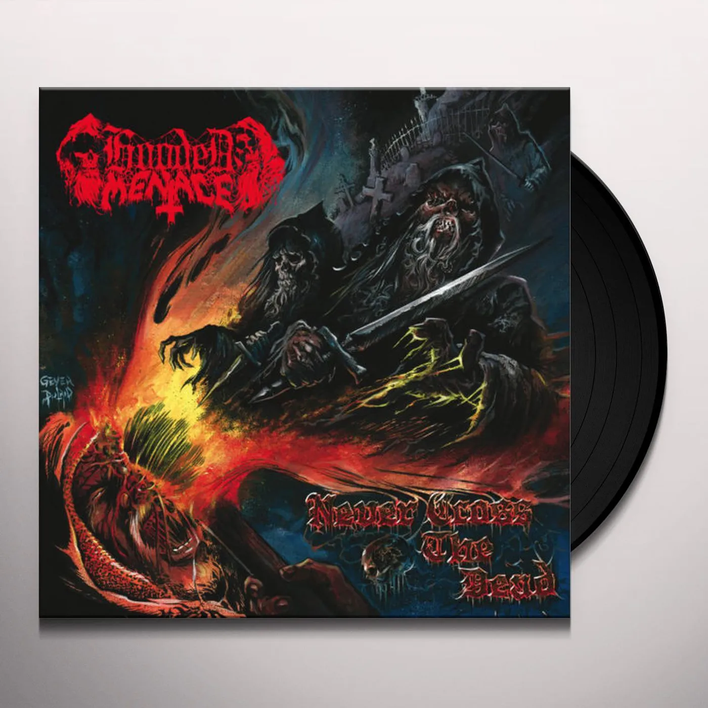 Hooded Menace Never Cross The Dead Vinyl Record