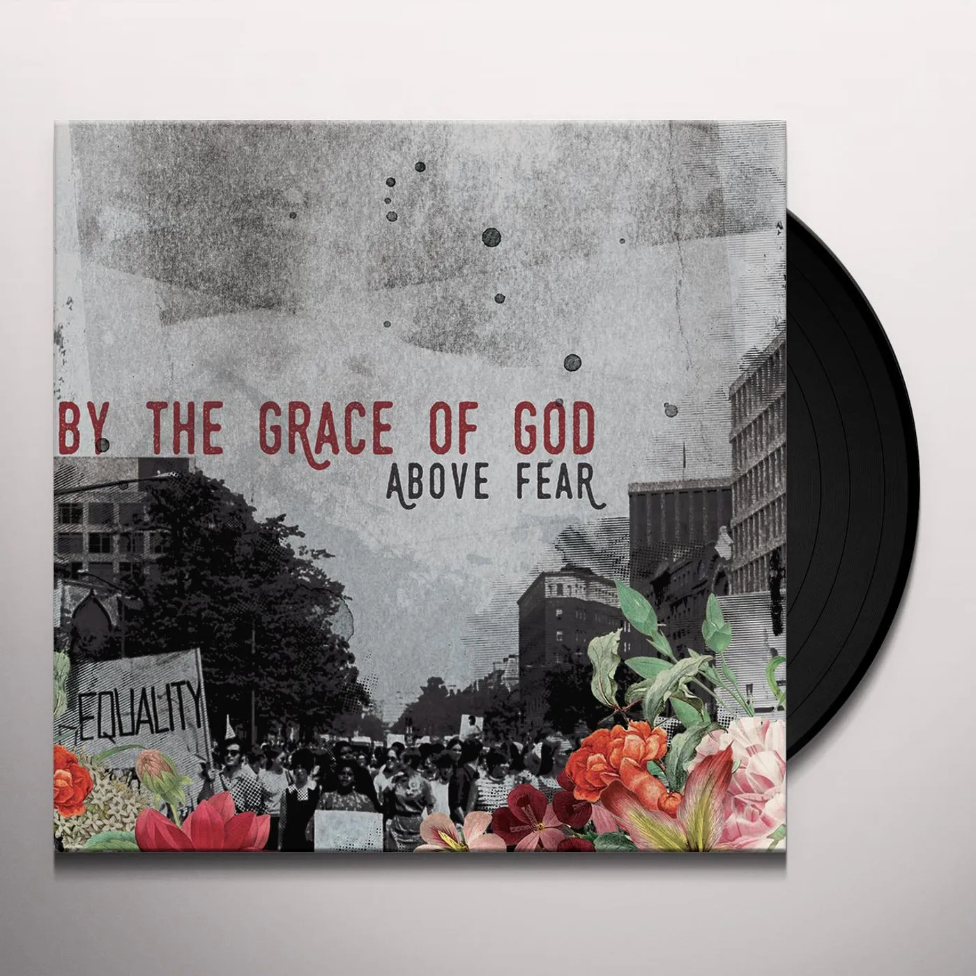 By The Grace Of God ABOVE FEAR (BLACK/PURPLE) Vinyl Record