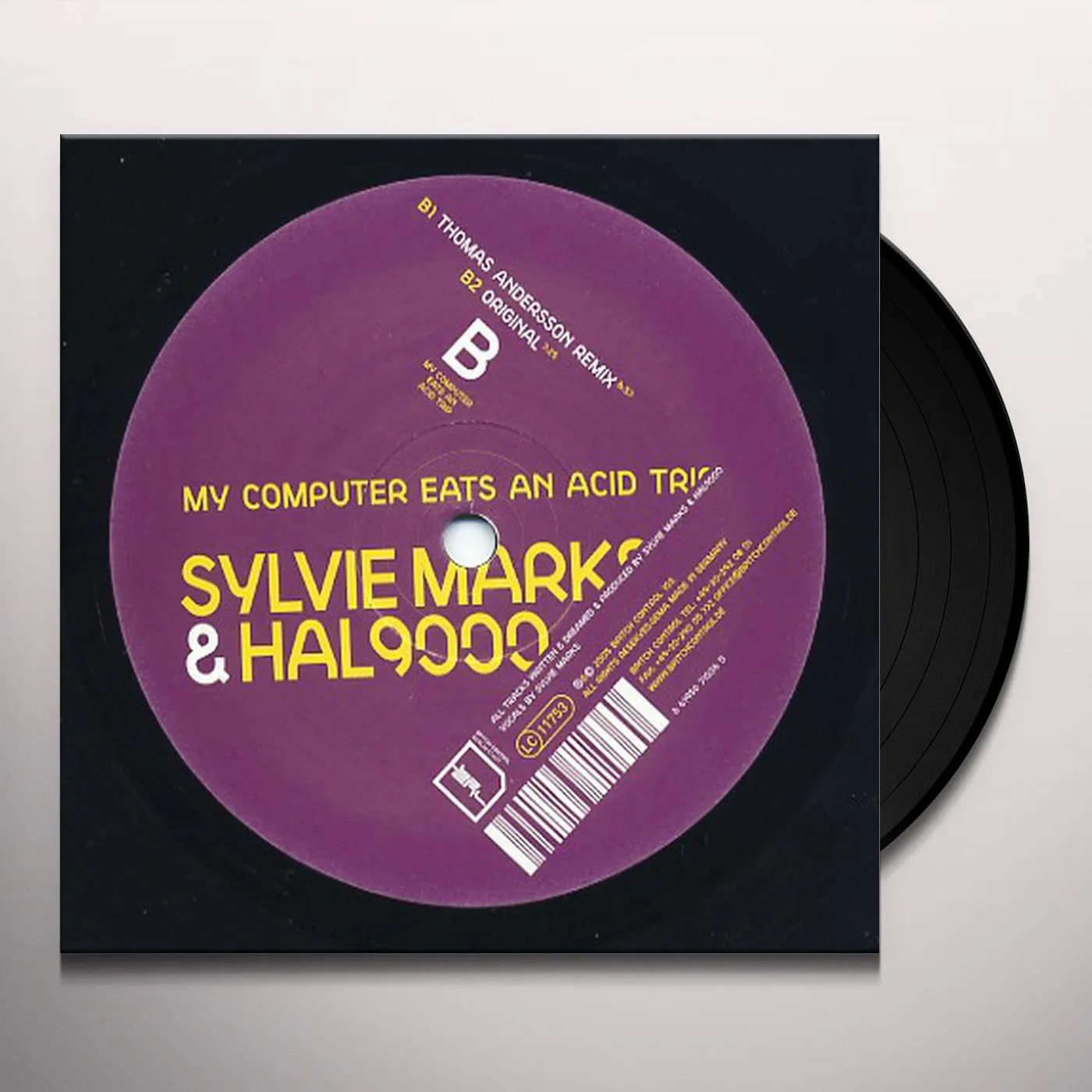 Sylvie Marks & Hal9000 MY COMPUTER EATS AN ACID TRIP REMIXE Vinyl Record