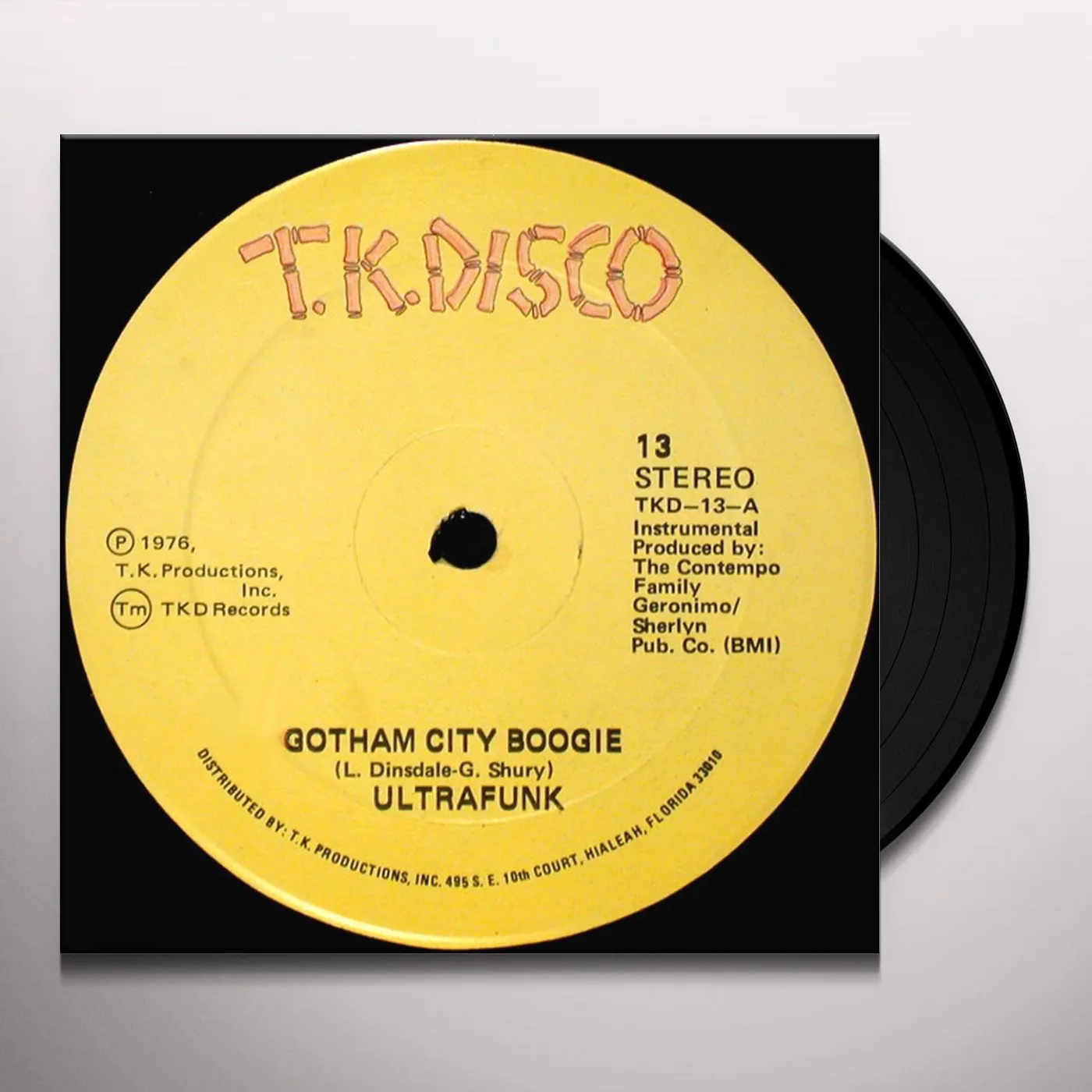 Ultrafunk GOTHAM CITY BOOGIE/INDIGO COUNTRY Vinyl Record