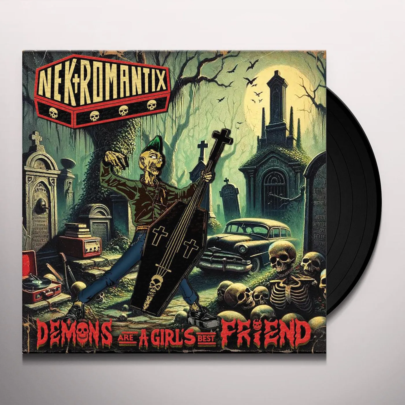 Nekromantix DEMONS ARE A GIRL'S BEST FRIEND Vinyl Record