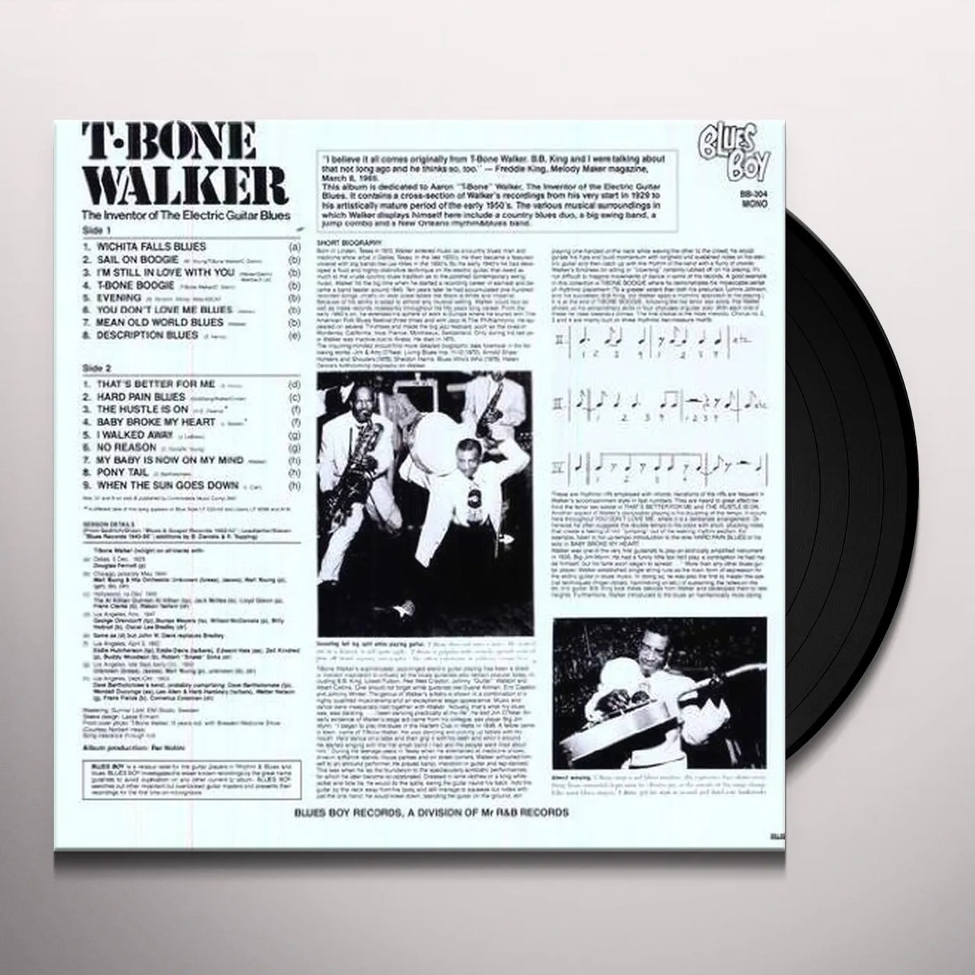 T-Bone Walker INVENTOR OF THE BLUES GUITAR Vinyl Record