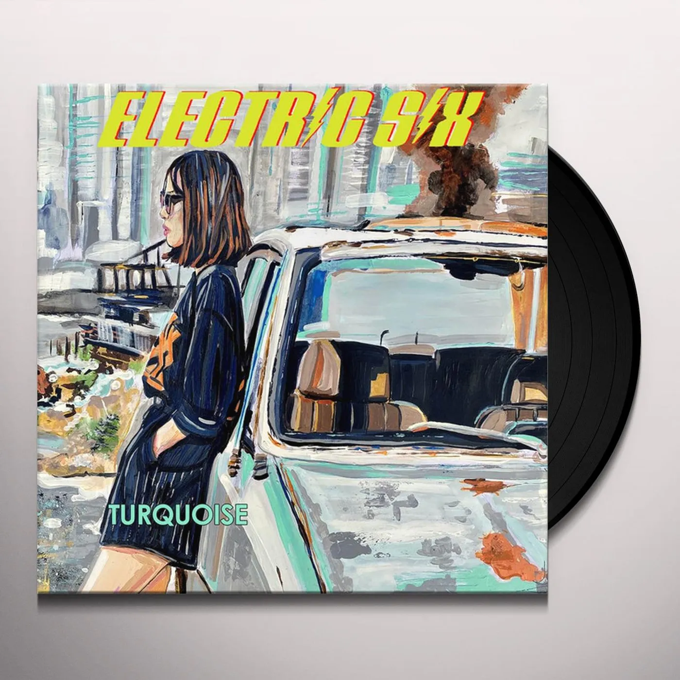 Electric Six Turquoise Vinyl Record