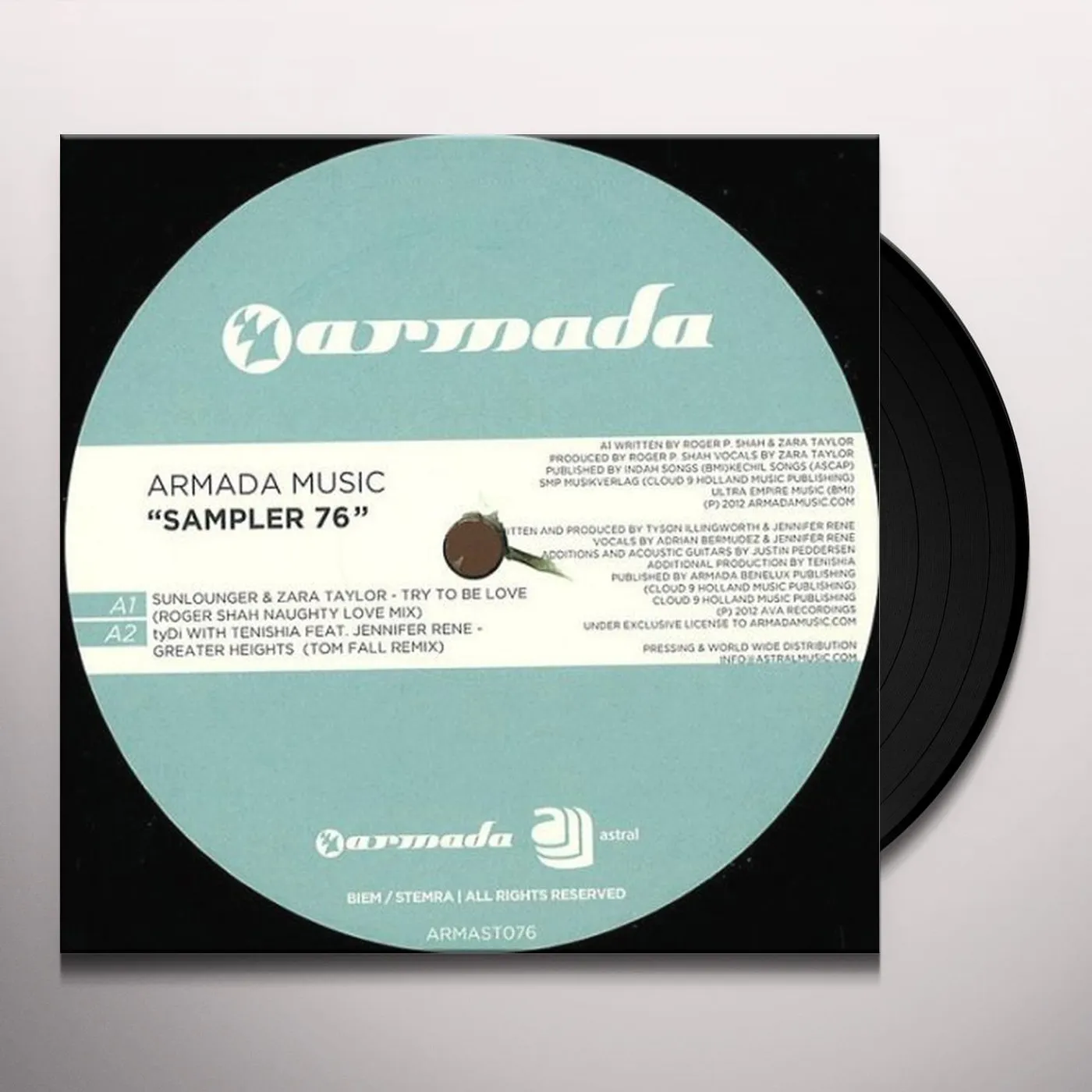 ARMADA MUSIC SAMPLER 76 Vinyl Record - Holland Release