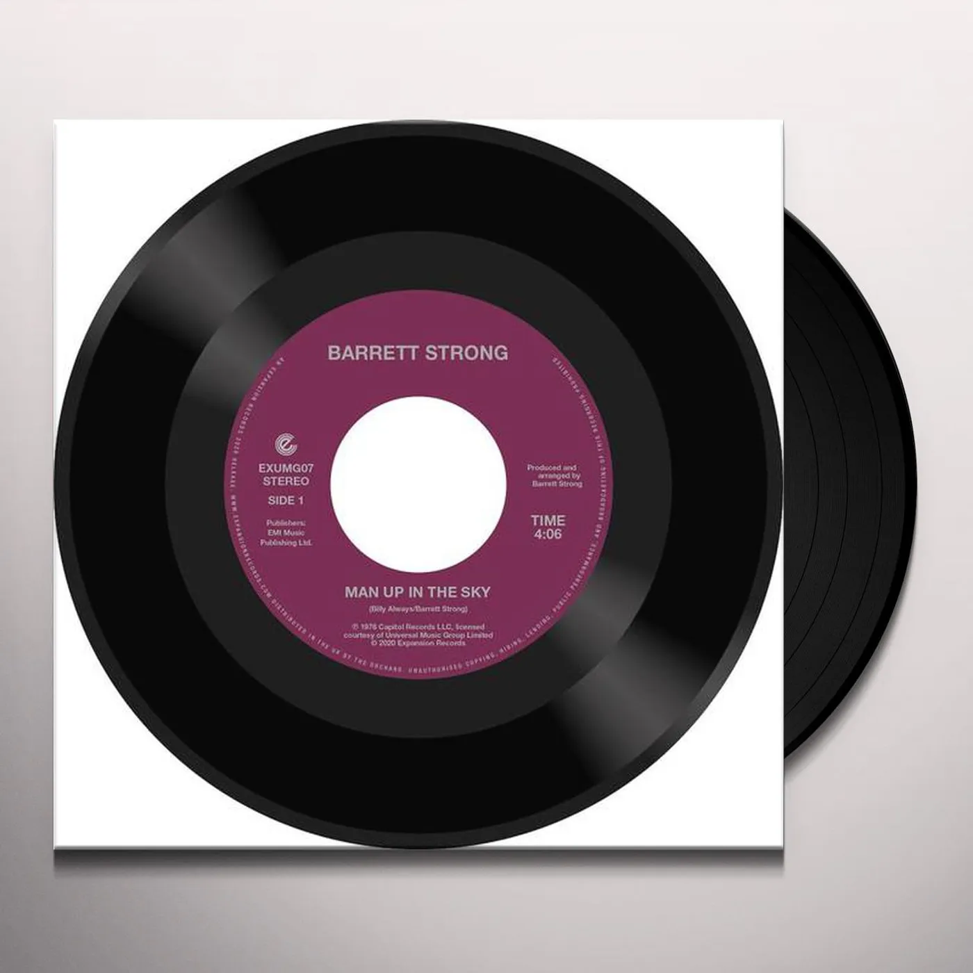 Barrett Strong MAN UP IN THE SKY / IS IT TRUE Vinyl Record