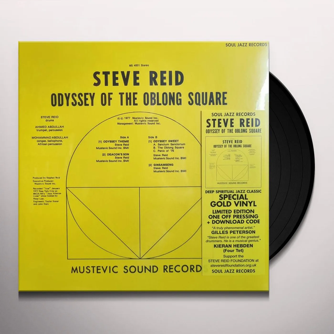 Steve Reid ODYSSEY OF THE OBLONG SQUARE Vinyl Record