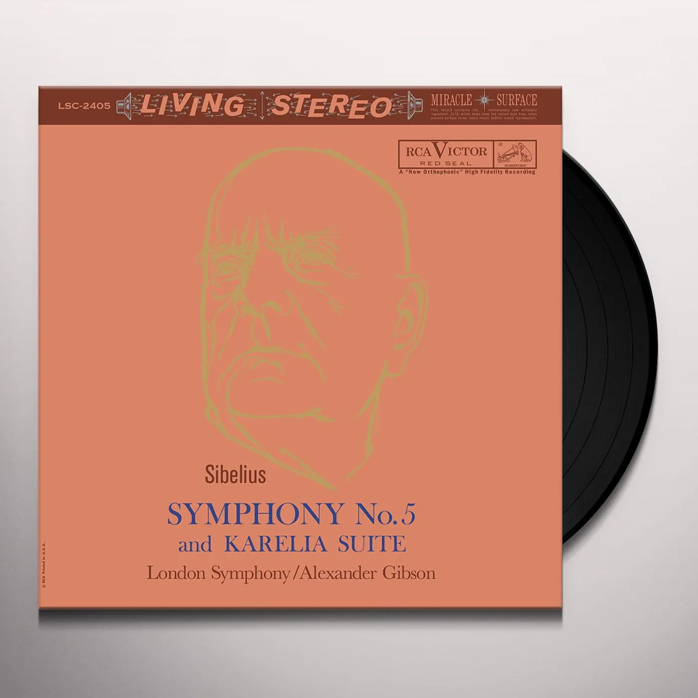 Alexander Gibson SIBELIUS: SYMPHONY NO. 5 & KARELIA SUITE Vinyl Record