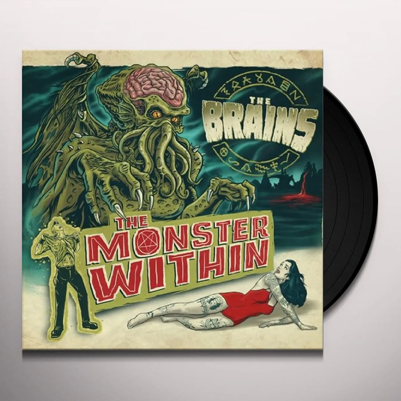 Brains MONSTER WITHIN THE Vinyl Record - Canada Release