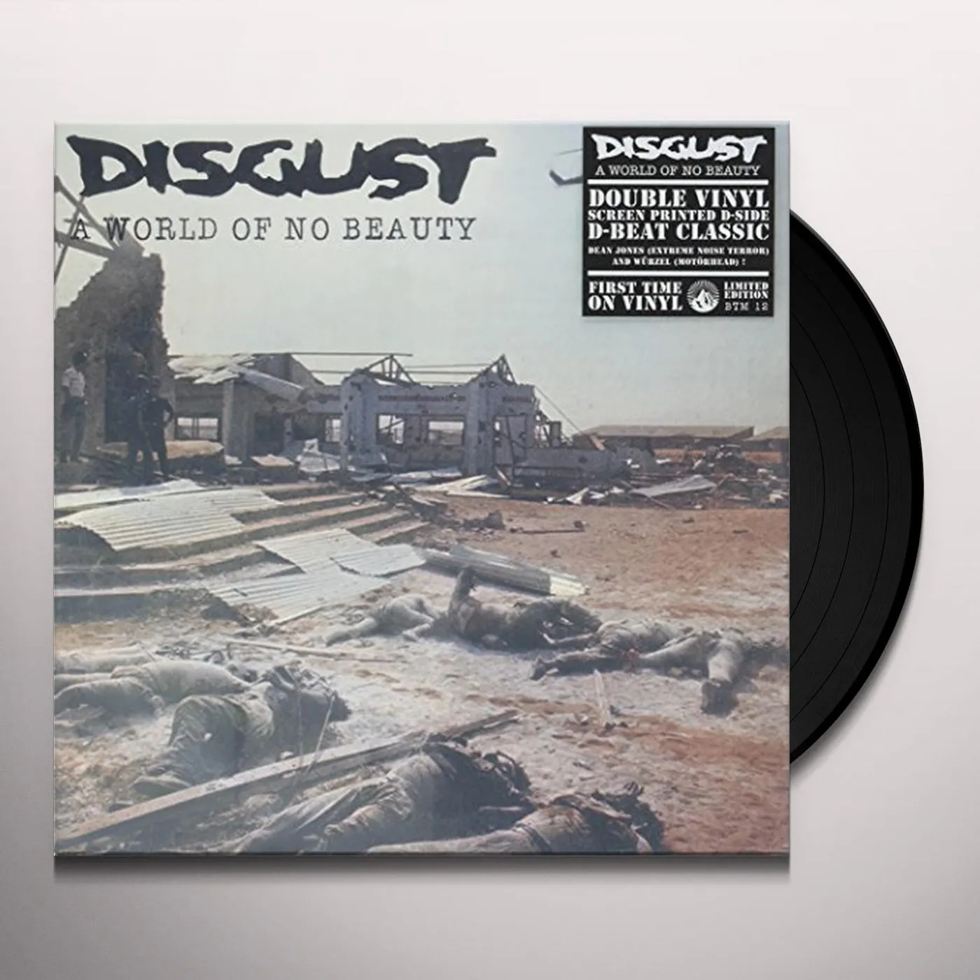 Disgust WORLD OF NO BEAUTY Vinyl Record