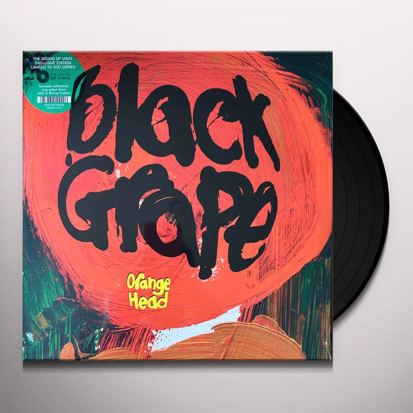Black Grape ORANGE HEAD (GREEN/BLACK DOUBLE COLORED VINYL/2LP) Vinyl Record
