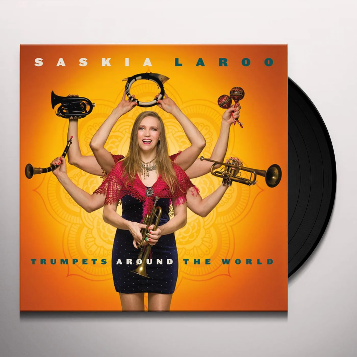 Saskia Laroo TRUMPETS AROUND THE WORLD (16RPM 180G CUSTOM VINYL) Vinyl Record