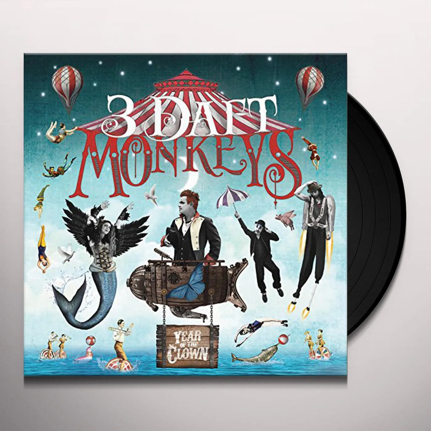 3 Daft Monkeys Year of the Clown Vinyl Record