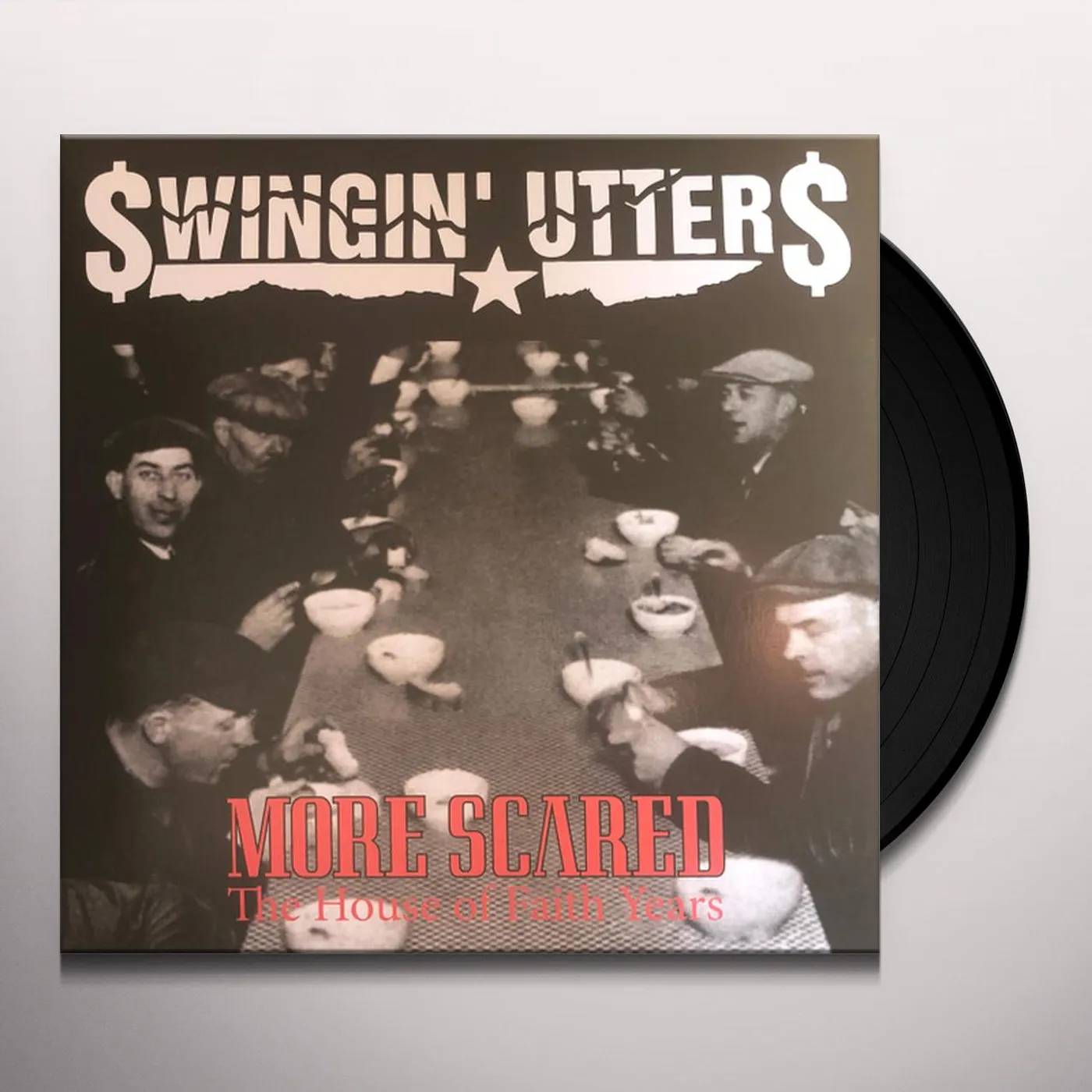 Swingin' Utters MORE SCARED (BLACK/WHITE VINYL) Vinyl Record
