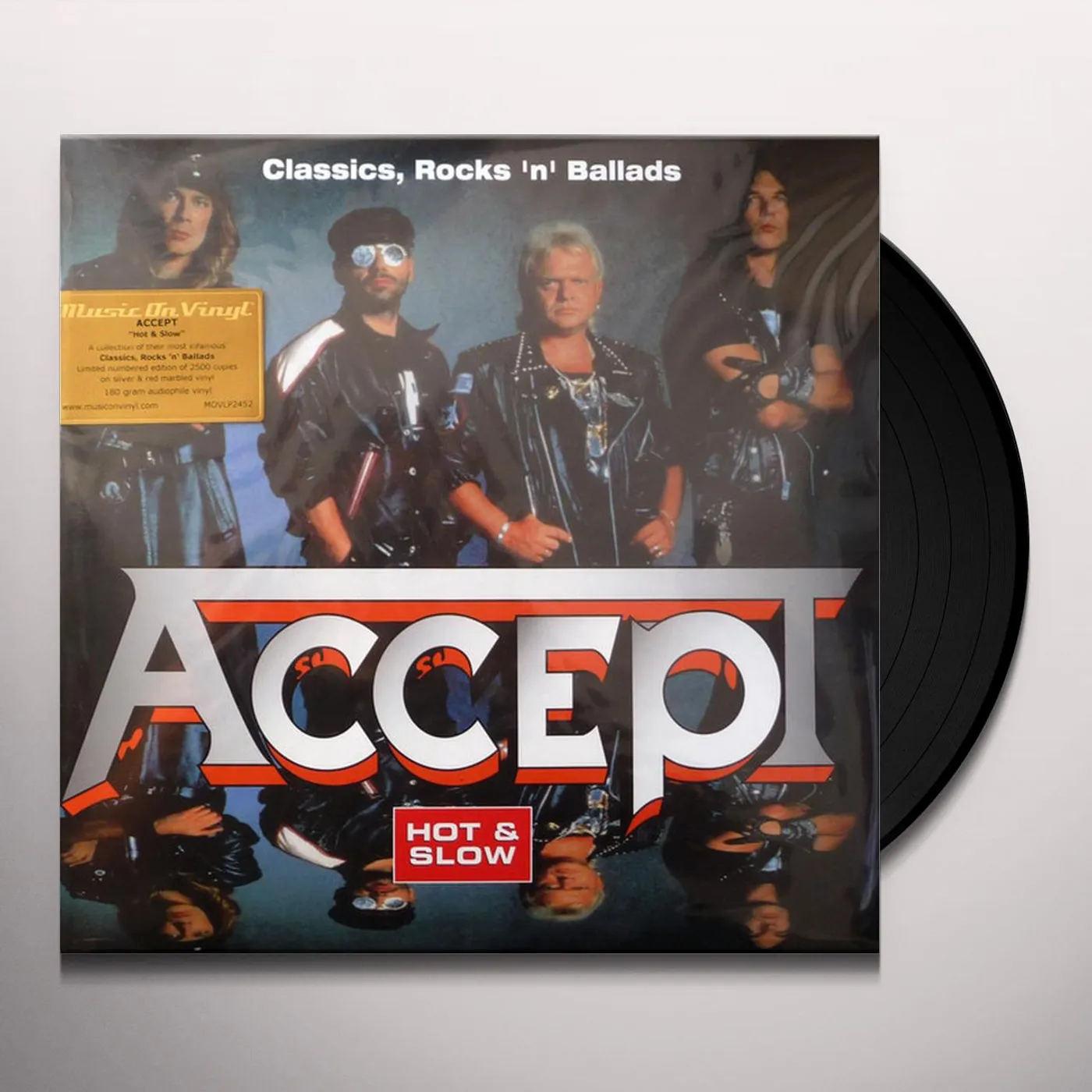 Accept HOT & SLOW, CLASSICS ROCK N ROLL BALADS (2LP/180G/SILVER & RED MARBLED VINYL) Vinyl Record